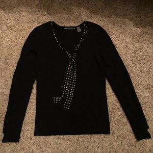 Dana Buchman long sleeve dress shirt with tie